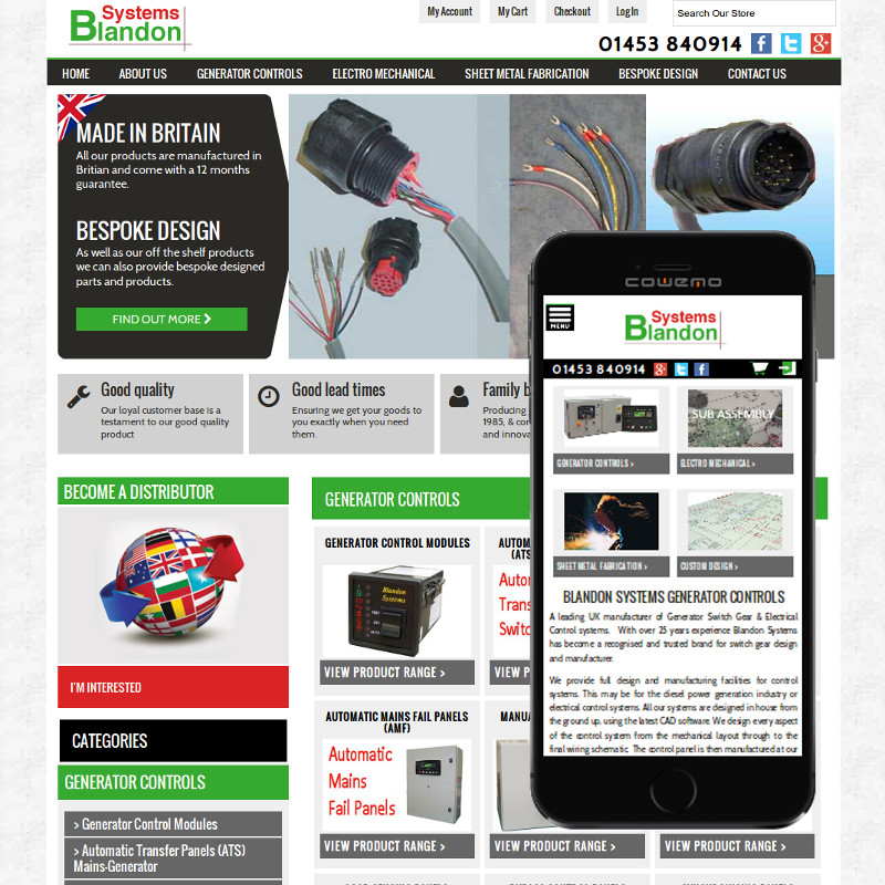 Magento based e-commerce Website for stroud electrical engineering company
