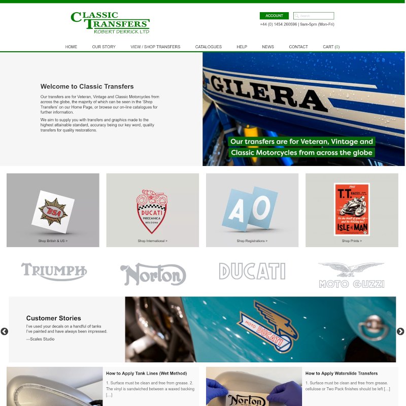 E-commerce website build that included the import of over 3000 products