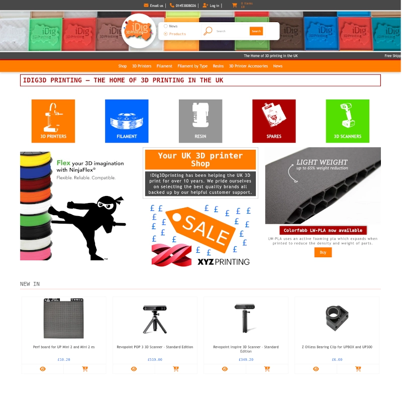 E-commerce website developed in wordpress for Gloucestershire Technology online store