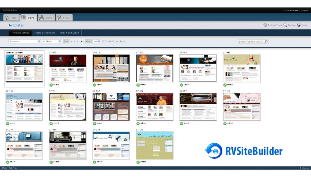 How to build a website with RVSitebuilder, included with our hosting packages