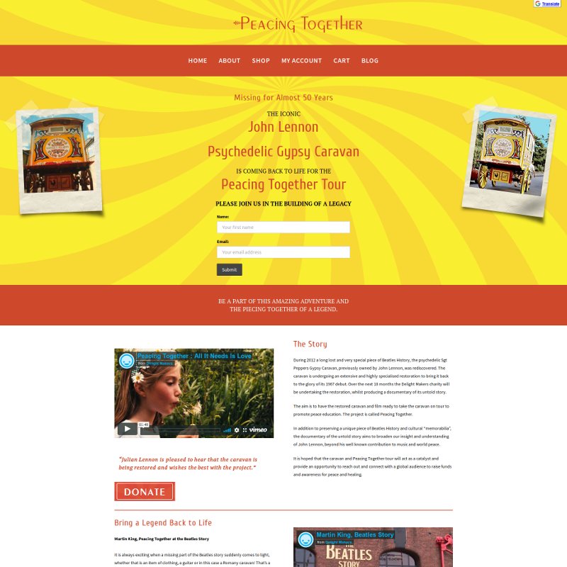 Charity e-commerce website