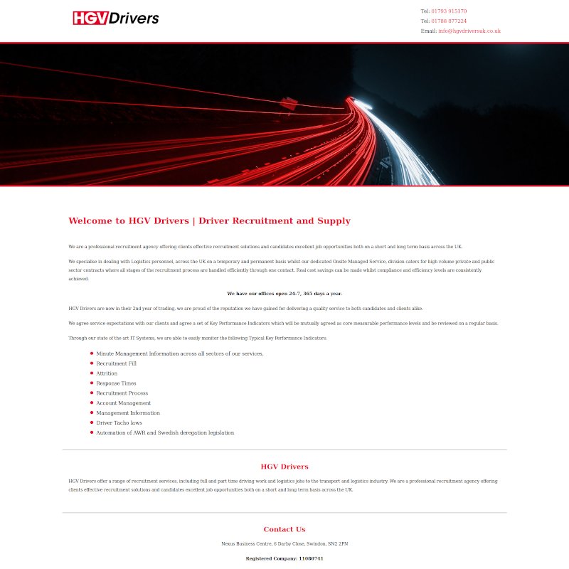 A simple one page Brochure website for £99.00